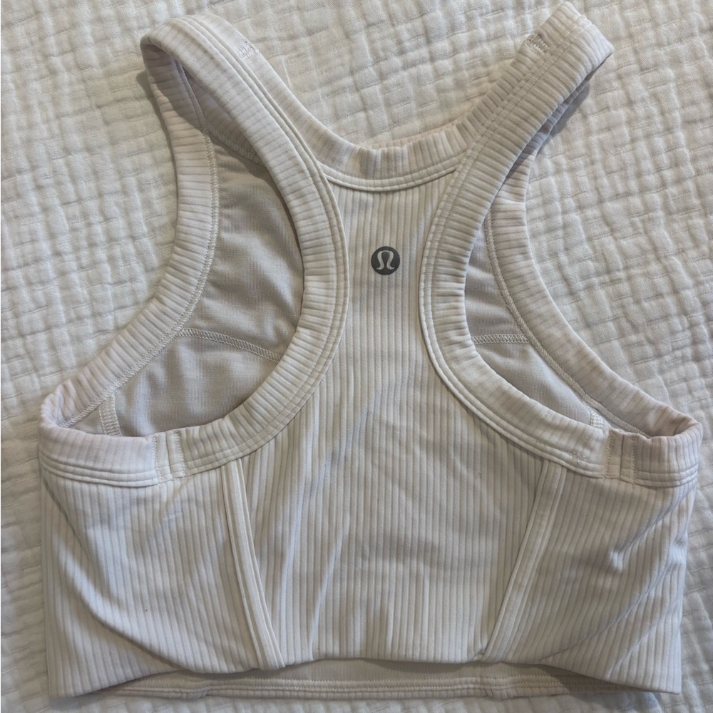 Lululemon white racerback sports bra